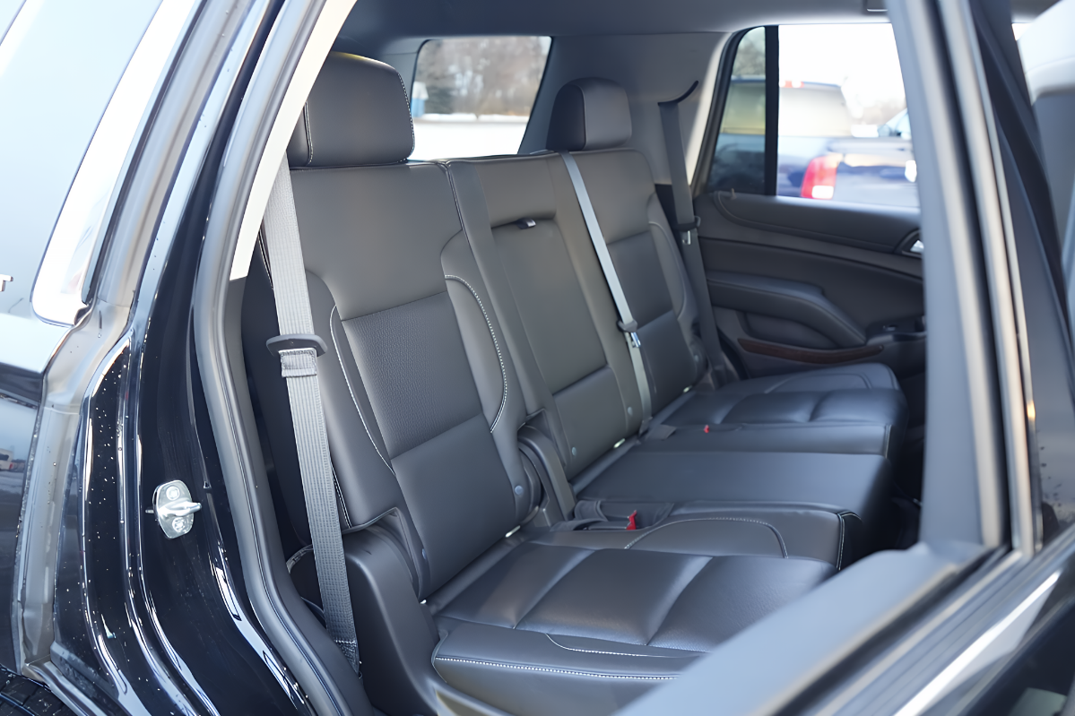 GMC Yukon SLT luxury interior middle row – EMT Limo Dallas